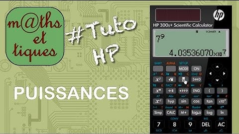 Calculer des puissances (notation scientifique) - Tutoriel HP Collège