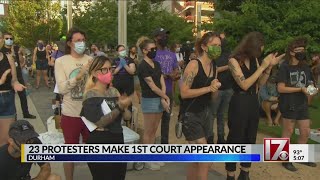 Protesters charged with vandalizing old DPD appear in court