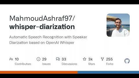 GitHub - MahmoudAshraf97/whisper-diarization: Automatic Speech Recognition with Speaker Diarizati...