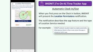 Timeclock app - IMONIT helps you manage your employee workplace Attendance, Tasks and Timesheets.