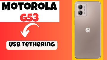 Motorola G53 USB Tethering || How to use USB tethering || USB tethering settings