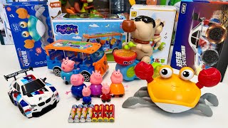 Unboxing Remote Control Racing Car, Electric Spray Dog, Electric Crab, Electric Peggy Pig Toy