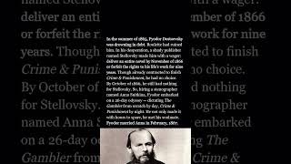 How Dostoevsky Wrote The Gambler Against Impossible Odds