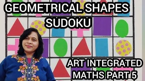 HOW TO MAKE SUDOKU INTERESTING GEOMETRICAL SHAPES #SUDOKU#MATHSDAYACTIVITY#AILIdeas