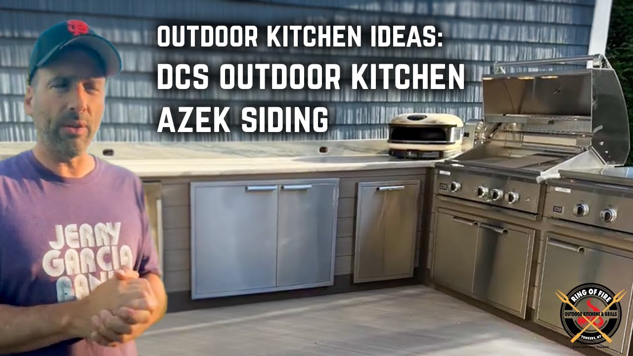 Outdoor Kitchen Ideas: DCS Outdoor Kitchen AZEK Siding - YouTube