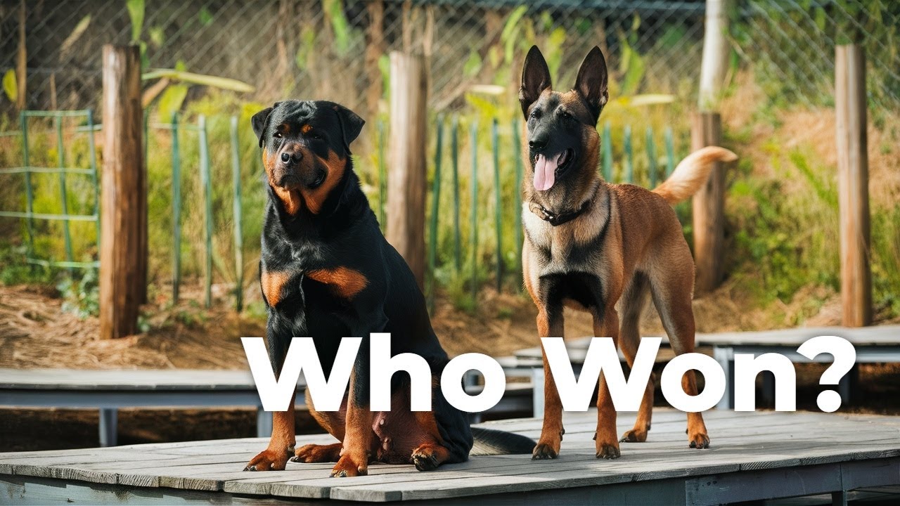 Бельгийская малинуа против ротвейлера | Военная подготовка