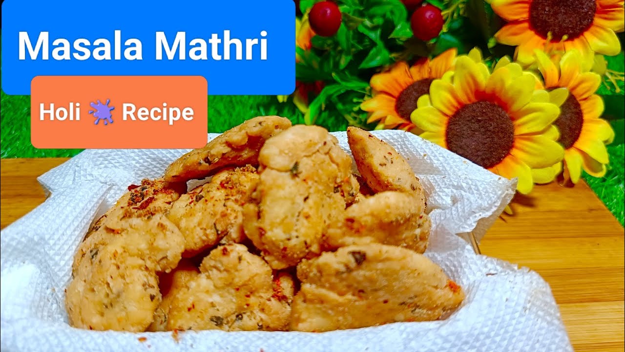 Masala Mathri Holi Me Banaye Khasta Masala Mathri @Taste Corner Official 