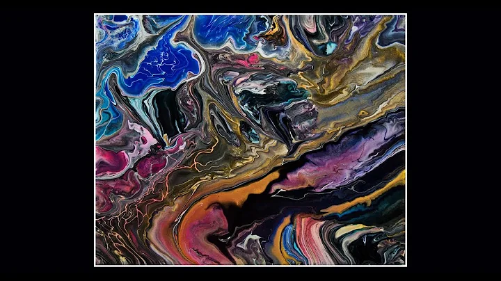 #8394 Prizm Pour Paint Bloom Swipe Do-Over Contemporary Art Fluid Acrylics 11.08.2021