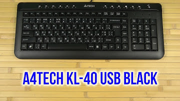 Распаковка A4Tech KL-40 USB Black