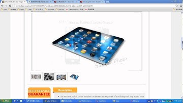 HTML ebay template A4 sample preview