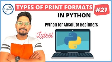#21 Python Tutorial for Beginners | Python Display Strings | Python Print Formats