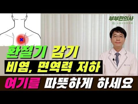 316. 환절기 감기, 비염, 면역력 저하는 풍지혈, 폐수혈을 따뜻하게 하세요. 감기 예방과 치료 | ft 부부한의사