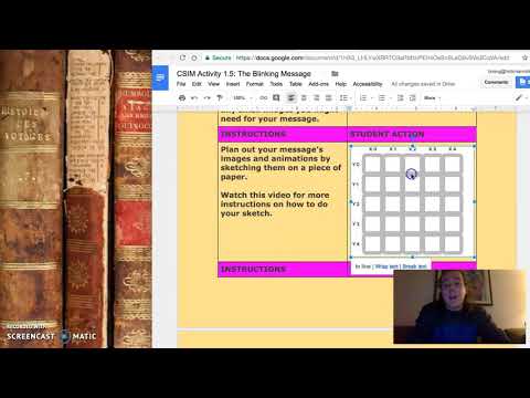 Blinking Message Sketch Instructions