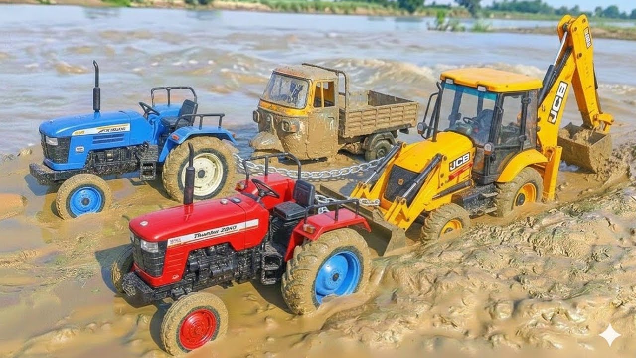 Mahindra truck sand lodding John Deere Swaraj volvo Dumper Auto Rickshaw JCB 5cx