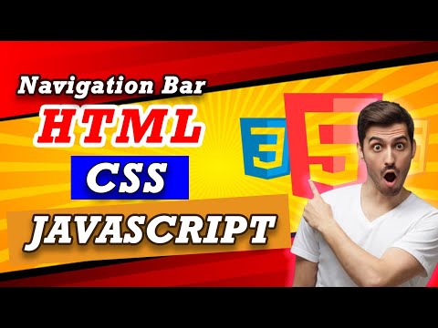 Create a Modern Navbar with Glassmorphism | HTML, CSS & JS