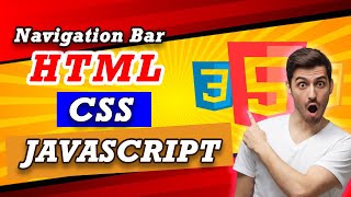 Create a Modern Navbar with Glassmorphism | HTML, CSS & JS