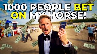 I Tried To Convince 1,000 People To BET One Horse! | Gambling At Newbury