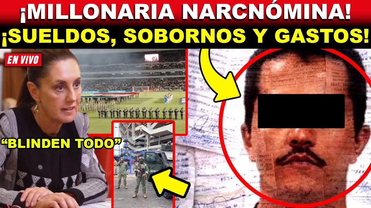 SALE NOMINA DEL MENCH0, SHEINBAUM BLINDA EL MUNDIAL DE LA MAÑANA, EJÉRCITO BLINDA ESTADIOS
