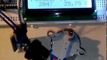 Arduino focuser with LCD and temperature sensor, managed by APT