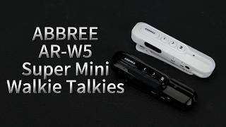 ABBREE AR-W5 Mini Walkie Talkie Collar Clip #abbree #walkietalkie #hamradio #camping #hiking screenshot 2