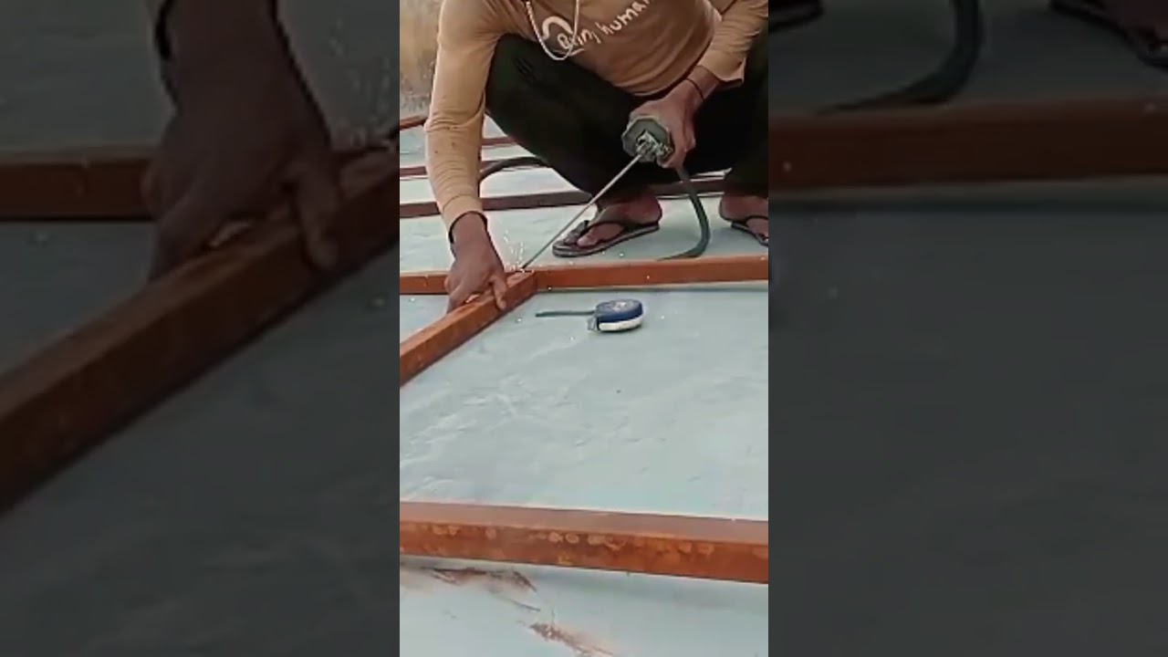 Fibre Shed Ms structure frame welding😄