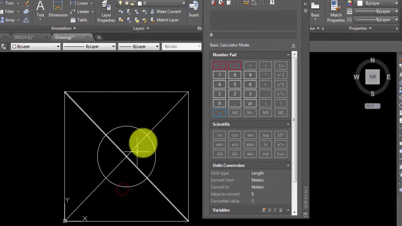 Use the Quick calculator provided in AutoCAD in Urdu/Hindi - YouTube