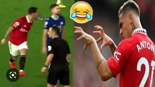Antony mocking Jorginho after Casemiro's goal in Chelsea vs Man Utd clash