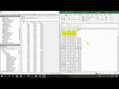 Smoothing Moving Average Forecast: SAS EG - YouTube