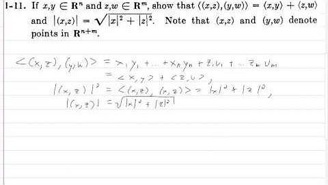 Spivak Chapter 1 Exercise 11