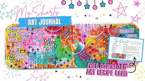 Half Size Composition Notebook Art Journal Page | Layers | Living in the Present