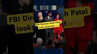 FBI Director Kash Patel makes weird face expressions at press #whitehouse #funny #politicsexposed