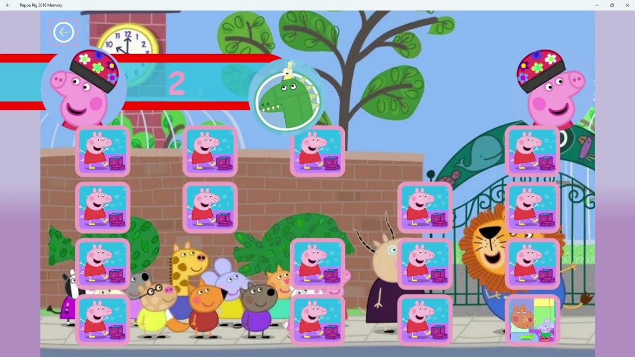 Peppa Pig 2018 Memory: Play Solo - Medium