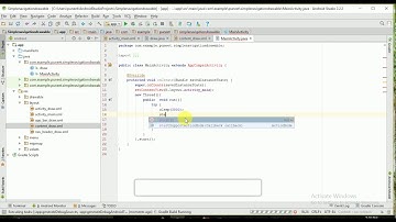 Simple Navigation Drawer with splash screen