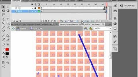 Flash CS5 Tutorial 48 Board Game Zip Line Part 2