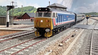 50017 Royal Oak heading into Exeter St.Davids over Red Cow crossing