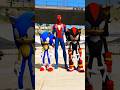 Spider-Man Saves Sonic from Venom Brothers! 😱 #shorts