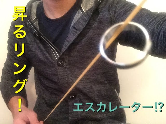 輪ゴムを使った指輪のエスカレーター