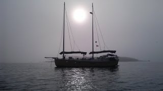 Terrapin #3. A Junk Rig Sailboat travels in Nova Scotia in 2013