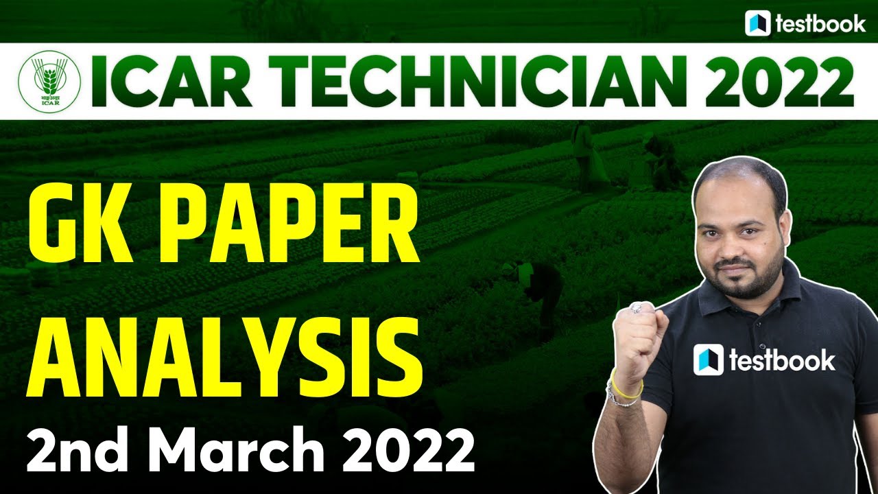 ICAR GK Analysis 2022 | 2 March | ICAR IARI Technician Question Paper by Rituraj Sir