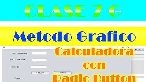 NIVEL AVANZADO CLASE 7 (Calculadora con Radio Button)