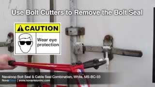 Navaloop Fixed Length Bolt Seal & Cable Seal Combination, White