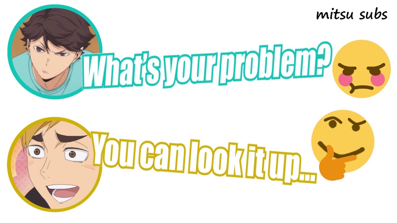 Atsumu makes fun of Oikawa - Haikyuu!!