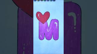 Coloring the Letter M with acrylic markers ✨🎨