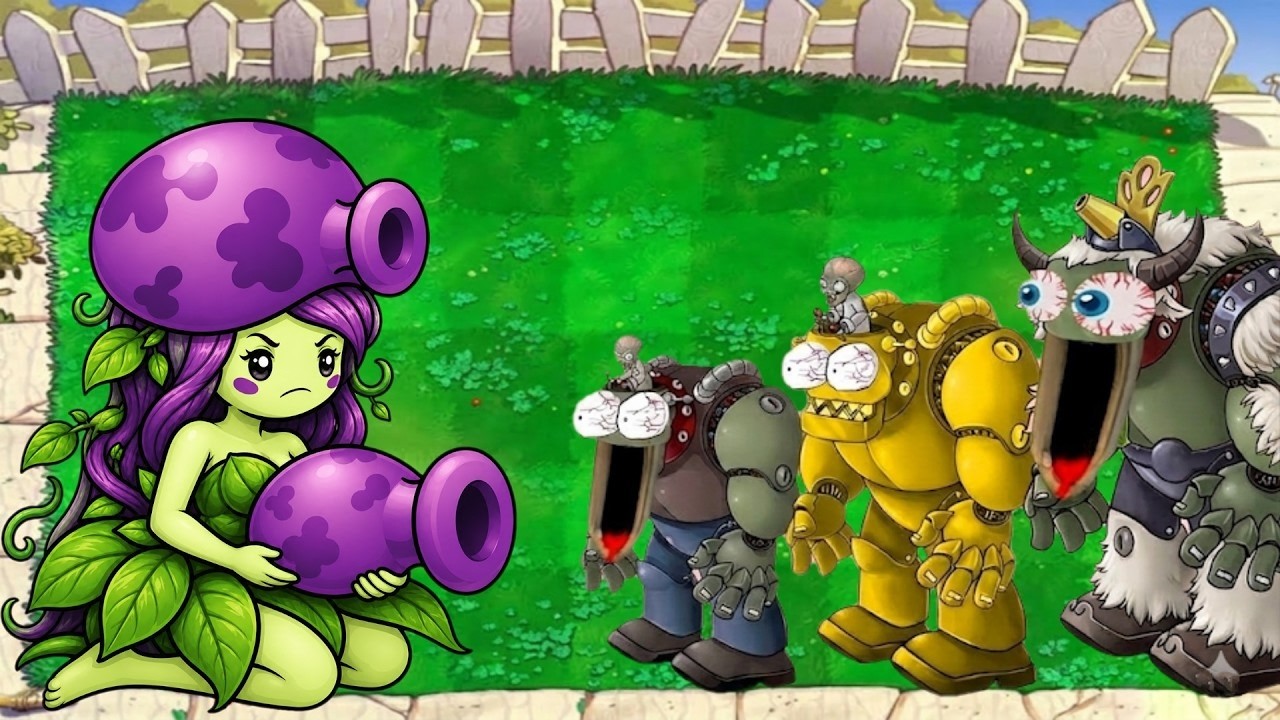 Girl Fume Shroom Vs Giga Gargntuar Vs Dr. Zomboss Plants Vs Zombies ...