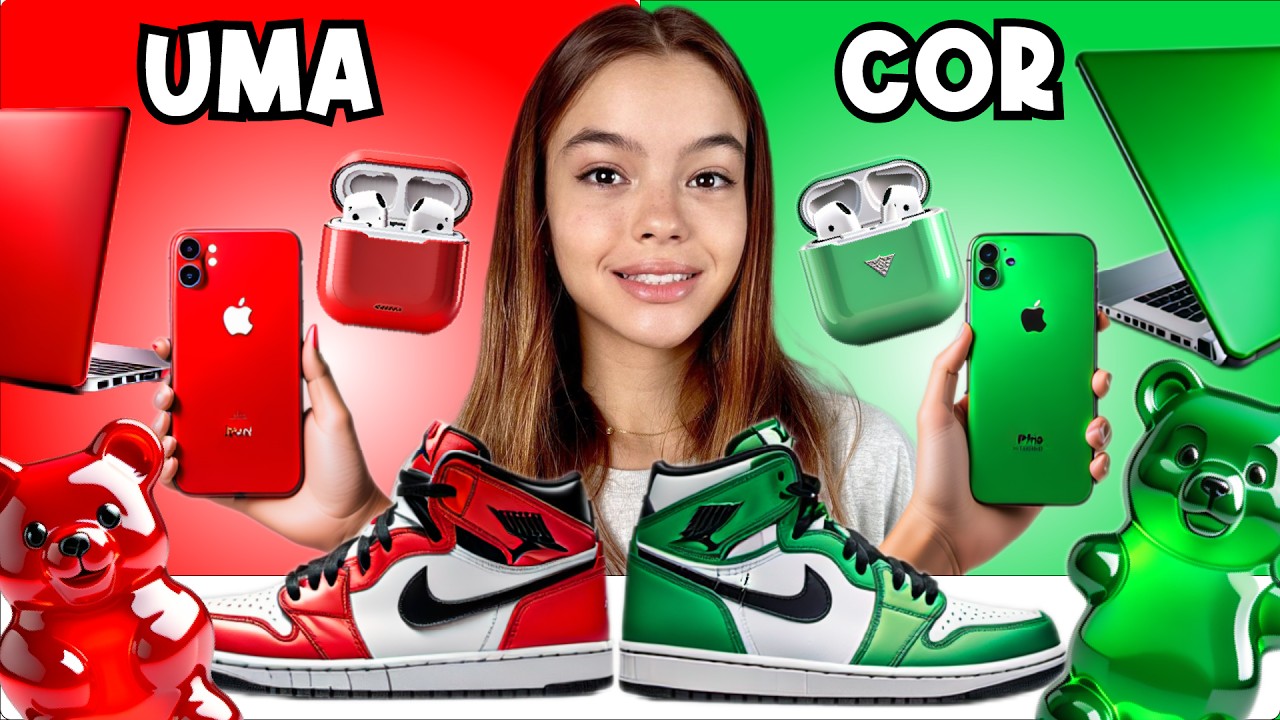 QUEM COMPRAR MAIS PRESENTES DE NATAL DA SUA COR GANHA! *Quem vai ganhar 🟢 ou🔴?
