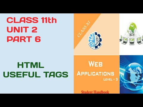 CLASS 11th ||WEB APPLICATION||UNIT_2_PART_6||WEB DEVELOPMENT USING HTML & CSS