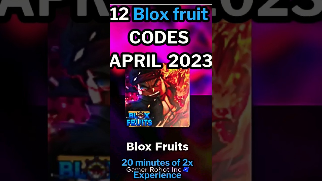NEW* ALL WORKING CODES FOR BLOX FRUITS IN APRIL 2023! ROBLOX BLOX FRUITS  CODES! 