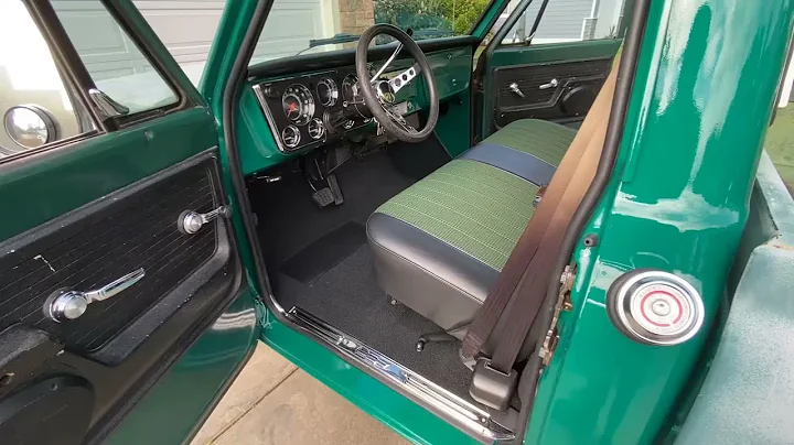The Green Truck, Restored Interior, 1972 Chevy C10