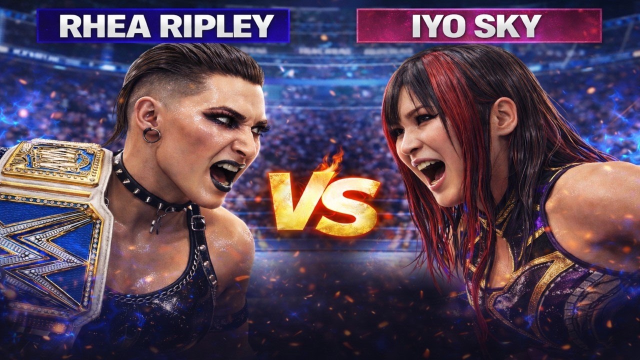 #WWE2K23 #RheaRipley #IyoSky Rhea Ripley vs Iyo Sky 🔥 Epic Women’s Match | WWE 2K23 PS5 Gameplay