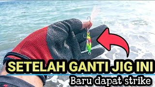 Mancing Pakai Micro jig di pinggir pantai paling disukai baby gt